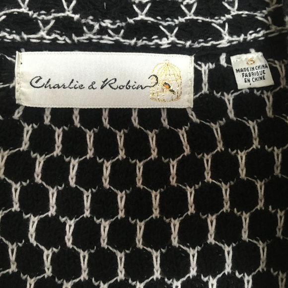 Anthropologie Charlie & Robin Cardigan Sweater S Twee Coastal Grandma 60's Mod - Picture 4 of 7